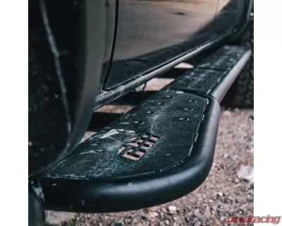 CBI Offroad Overland Bare DOM Bolt-On Rock Sliders Toyota Tacoma Double Cab Long Bed 2016+ - 300-000-010-047