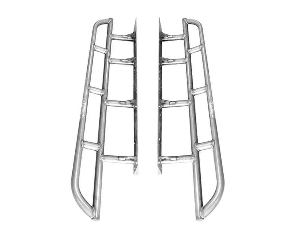 CBI Offroad Classic Bolt-On HREW Black Metal Rock Sliders Toyota Tacoma 2010-2022 - 300-000-011-050