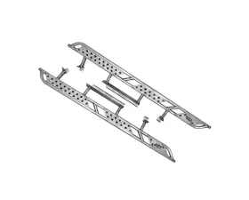 CBI Offroad Bare Overland Rock Sliders Toyota Tundra 2007-2021
