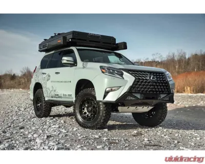 CBI Offroad Black Metal Overland Bolt On Rock Sliders Lexus GX460 2010+ - 300-000-016-002