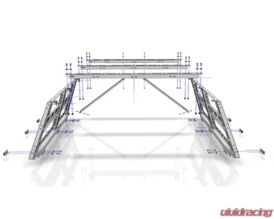 CBI Offroad Bare Cab Height Bed Rack for 6.5' Bed Ford F-150 2004+ - 500-000-017-007