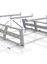 CBI Offroad Bare Cab Height Bed Rack for 6.5' Bed Ford F-150 2004+                                     - 500-000-017-007 - Image 6