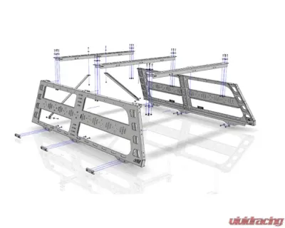 CBI Offroad Bare Cab Height Bed Rack for 6.5' Bed Ford F-150 2004+ - 500-000-017-007