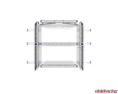 CBI Offroad Bare Cab Height Bed Rack for 6.5' Bed Ford F-150 2004+ - 500-000-017-007