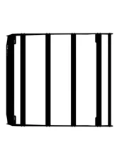 Prinsu Design Studio Red Texture Roof Rack w/Cutout for 30" Lightbar Polaris RZR Trail w/Plastic Roof 2021                                     - 700-009-000-006 - Image 4