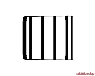 Prinsu Design Studio Red Texture Roof Rack w/Cutout for 30" Lightbar Polaris RZR Trail w/Plastic Roof 2021 - 700-009-000-006