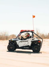 Prinsu Design Studio Red Texture Roof Rack w/Cutout for 30" Lightbar Polaris RZR Trail w/Plastic Roof 2021                                     - 700-009-000-006 - Image 9