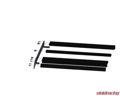 Prinsu Design Studio Black Texture 3/4 Roof Rack w/Cutout for 30" Lightbar Polaris RZR XP 1000 | 900 4 Seat 2014+ - 700-000-000-014