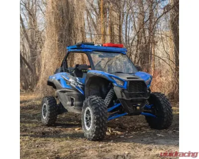 Prinsu Design Studio Blue Texture Roof Rack w/Cutout for 40" Lightbar Kawasaki Teryx KRX w/Plastic Roof 2020-2021 - 700-008-000-020