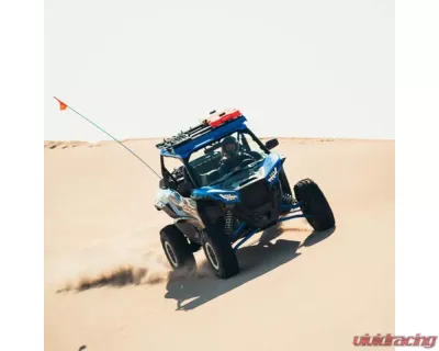 Prinsu Design Studio Blue Texture Roof Rack w/Cutout for 40" Lightbar Kawasaki Teryx KRX w/Plastic Roof 2020-2021 - 700-008-000-020