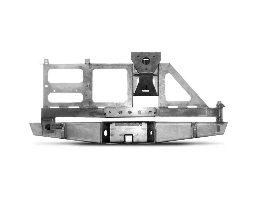 CBI Offroad Trail Rider 2.0 Black Dual Swing Arm Rear Bumper w/Straight Tire Carrier Toyota Tacoma 2005-2015 - 200-000-010-043