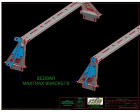CBI Offroad Overland Bed Bar Maxtrax Mount