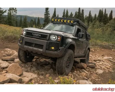 CBI Offroad Overland Rock Sliders Powder Coat Black Toyota Land Cruiser 2024 - 300-000-016-058