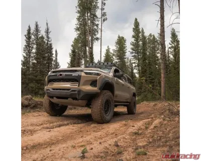 CBI Offroad Powder Coat Black Rock Sliders for 2023+ Chevrolet Colorado 3rd Gen - 300-000-018-058