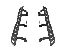 CBI Offroad Powder Coat Black Rock Sliders for 2023+ Chevrolet Colorado 3rd Gen