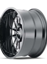 Cali Off-Road Summit Wheel 20x10 6x139.7 -25mm Gloss Black/Milled Spokes                                     - 9110-2183BM - Image 2