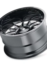 Cali Off-Road Summit Wheel 20x10 6x139.7 -25mm Gloss Black/Milled Spokes                                     - 9110-2183BM - Image 3