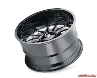 Cali Off-Road Summit Wheel 20x10 6x139.7 -25mm Gloss Black/Milled Spokes - 9110-2183BM