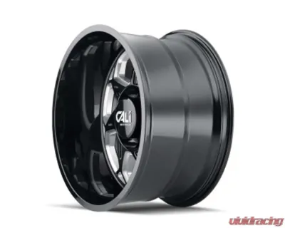 Cali Off-Road Sevenfold Wheel 20x12 6x139.7 -51mm Gloss Black/Milled Spokes - 9111-2283BM
