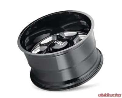 Cali Off-Road Sevenfold Wheel 20x12 6x139.7 -51mm Gloss Black/Milled Spokes - 9111-2283BM