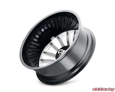 Cali Off-Road Summit Dually Wheel 22x8.25 8x210 -232mm Gloss Black/Milled Spokes - 9110D-22879BMR232