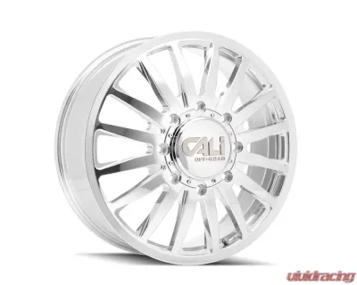 Cali Off-Road Summit Dually Wheel 20x8.25 8x165.1 115mm Polished/Milled Spokes - 9110D-2881PMF115