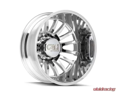 Cali Off-Road Summit Dually Wheel 20x8.25 8x210 -232mm Polished/Milled Spokes - 9110D-2879PMR232