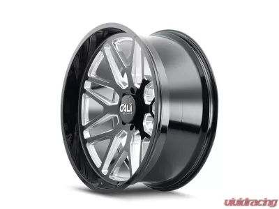 Cali Off-Road Invader Wheel 22x12 6x139.7 -51mm 106.1mm Gloss Black - 9115-22283BM