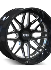 Cali Off-Road Invader Wheel 22x12 6x139.7 -51mm 106.1mm Gloss Black                                     - 9115-22283BM - Image 3