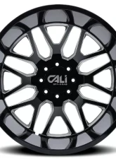 Cali Off-Road Invader Dually Wheel 22x8.25 8x200 -192mm 142mm Gloss Black                                     - 9115D-22877BMR192 - Image 3