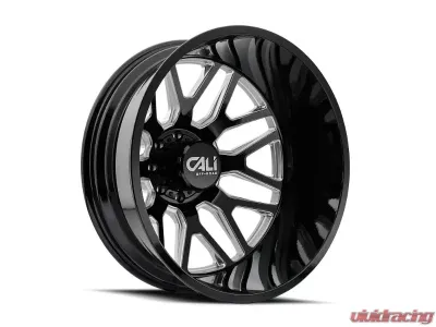 Cali Off-Road Invader Dually Wheel 22x8.25 8x200 -192mm 142mm Gloss Black - 9115D-22877BMR192