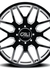 Cali Off-Road Invader Dually Wheel 22x8.25 8x165.1 115mm 121.3mm Gloss Black                                     - 9115D-22881BMF115 - Image 3
