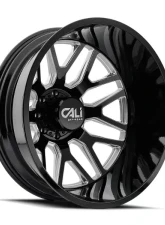 Cali Off-Road Invader Dually Wheel 22x8.25 8x165.1 -192mm 121.3mm Gloss Black                                     - 9115D-22881BMR192 - Image 3