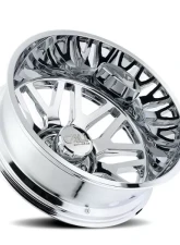 Cali Off-Road Invader Dually Wheel 22x8.25 8x165.1 -192mm 121.3mm Chrome                                     - 9115D-22881CR192 - Image 2