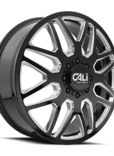 Cali Off-Road Invader Dually Wheel 24x8.25 8x200 115mm 142mm Gloss Black                                     - 9115D-24877BMF115 - Image 3