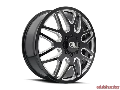Cali Off-Road Invader Dually Wheel 24x8.25 8x200 115mm 142mm Gloss Black - 9115D-24877BMF115