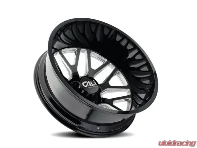 Cali Off-Road Invader Dually Wheel 24x8.25 8x200 -232mm 142mm Gloss Black - 9115D-24877BMR232
