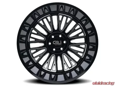 Cali Off-Road Vertex Wheel 24x14 8x170 -76mm 125.2mm Black - 9116-24470BM