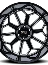 Cali Off-Road Auburn Wheel 24x14 8x180 -76mm 124.1mm Black                                     - 9117-24478BM - Image 3