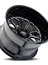 Cali Off-Road Auburn Wheel 22x12 6x135 -51mm Gloss Black Milled                                     - 9117-22236BM - Image 3