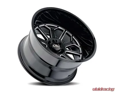 Cali Off-Road Auburn Wheel 22x12 6x135 -51mm Gloss Black Milled - 9117-22236BM