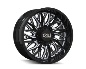 Cali Off-Road Crusher 9118 Wheel 22x10 6x139.7 -19mm 106.1mm Gloss Black Milled