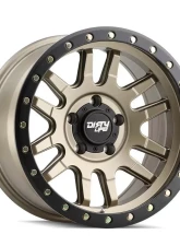 Dirty Life Canyon Pro Wheel 17x9 6x139.7 0mm Satin Gold/Black Lip                                     - 9309-7983MGD0 - Image 3