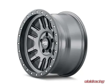 Dirty Life Canyon Pro Wheel 17x9 5x127 | 5x5 -38mm Satin Graphite/Black Lip - 9309-7973MGT38