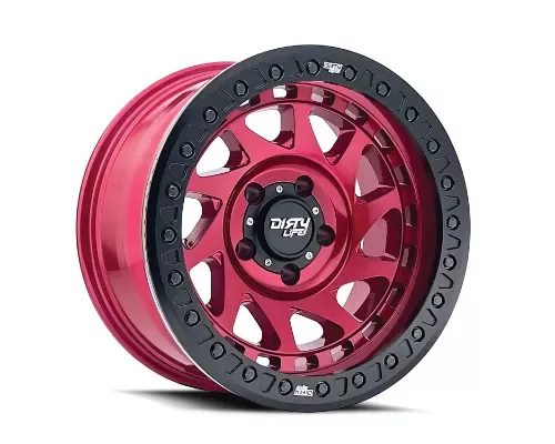 Dirty Life Enigma Race 9313 Wheel 17x9 6x139.7 -12mm Crimson Candy Red - 9313-7983R12