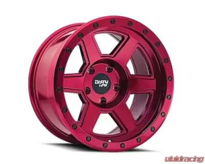 Dirty Life Compound 9315 Wheel 17x9 6x139.7 -12mm Crimson Candy Red - 9315-7983R12