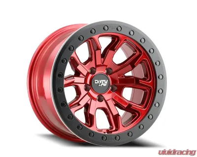Dirty Life DT-1 Wheel 17x9 6x139.7 -12mm Crimson Candy Red - 9303-7983R12