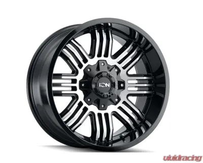 ION 144 Satin Black Machined 20X9 6X135/6X139.7 18MM 106MM Wheel - 144-2937B18