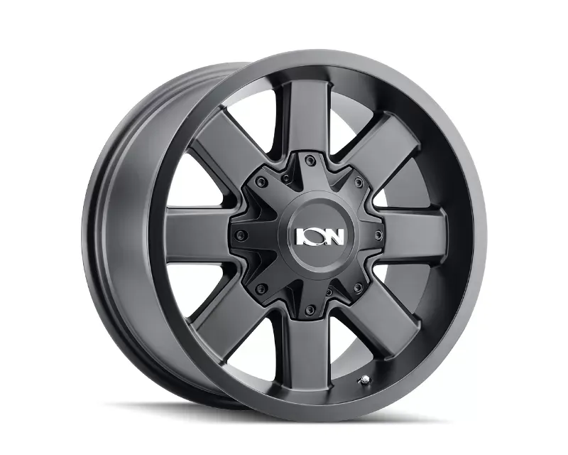 ION 141 Satin Black 17x9 5x127 | 5x5 | 5x139.7 18mm 87mm Wheel - 141-7952B18
