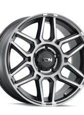 ION 146 Matte Black Machined With Dark 20X9 8X165.1 18MM 125.2MM Wheel                                     - 146-2981TM18 - Image 3